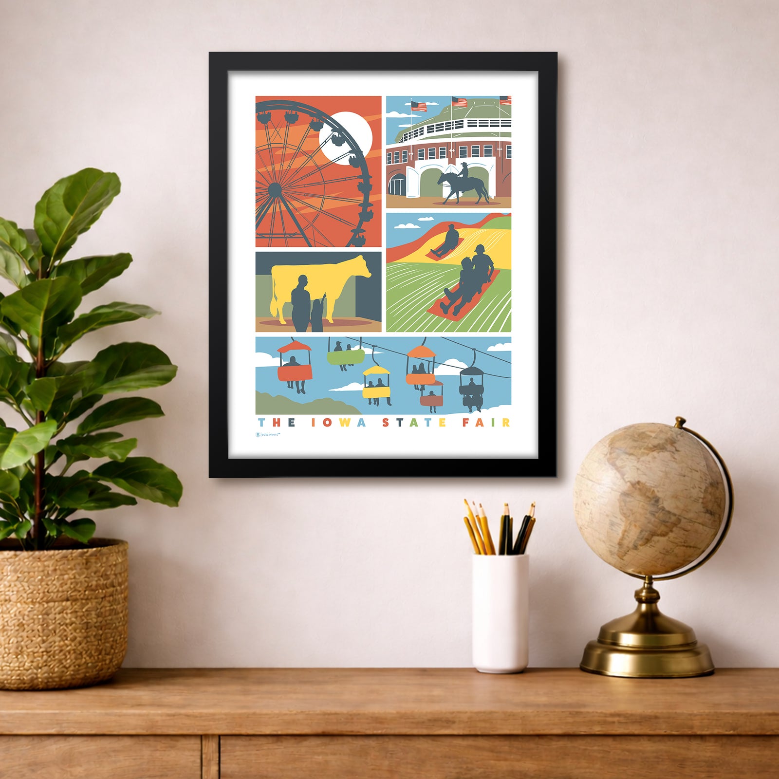 A Day at the Iowa State Fair Print
