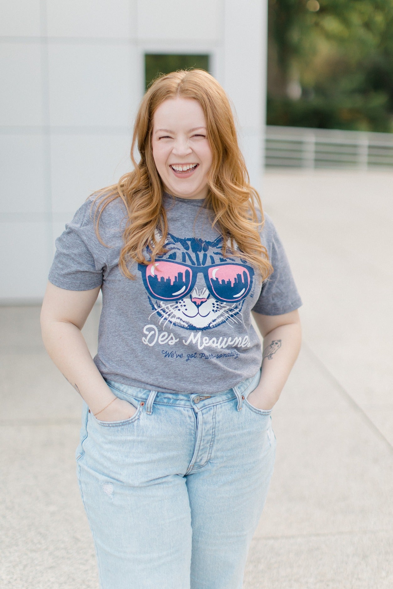 Des Meownes Grey T-Shirt