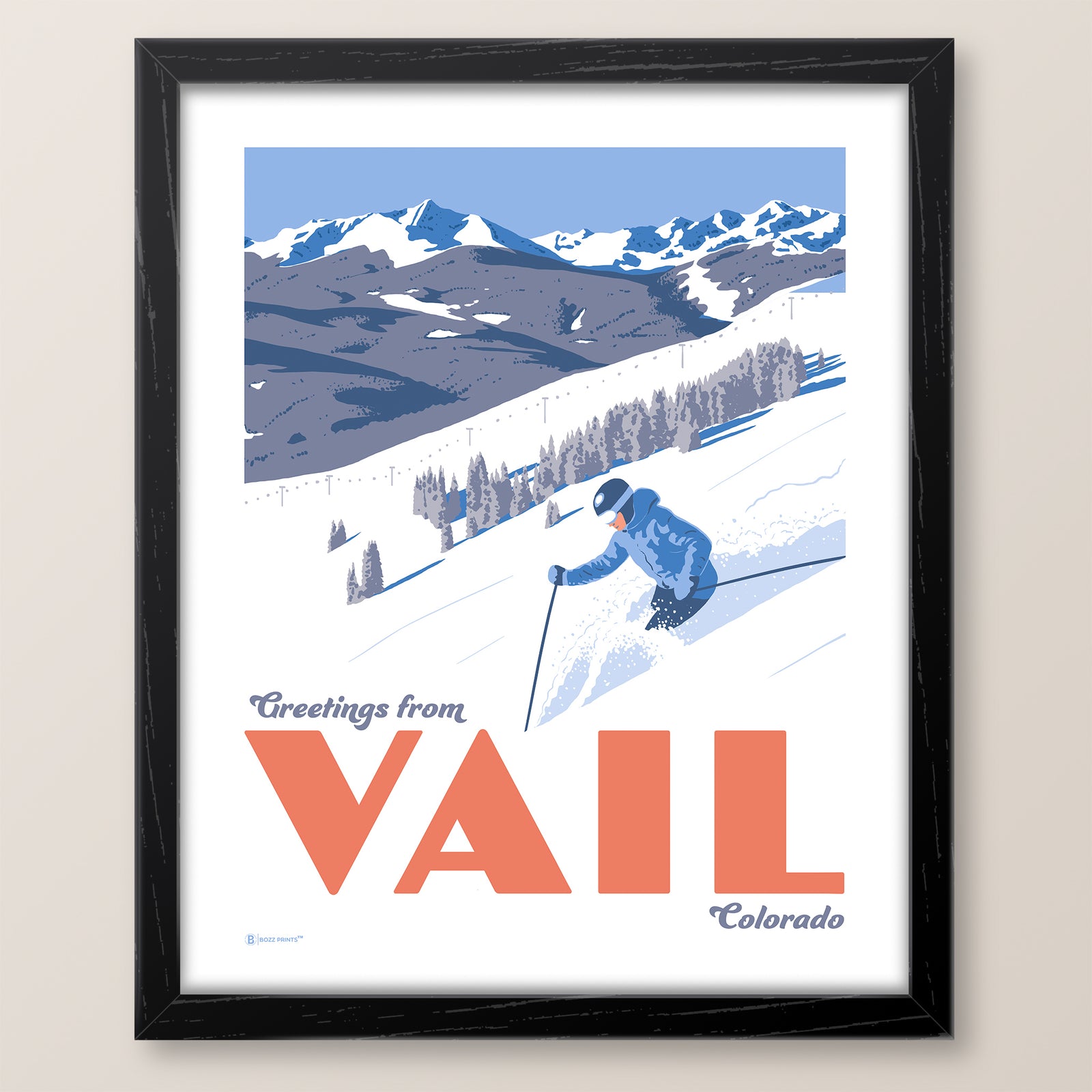 Greetings from Vail Colorado Print