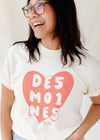 Des Moines 515 Heart T-Shirt