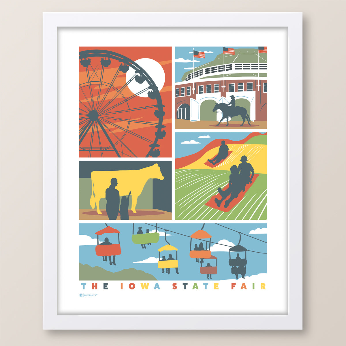 A Day at the Iowa State Fair Print