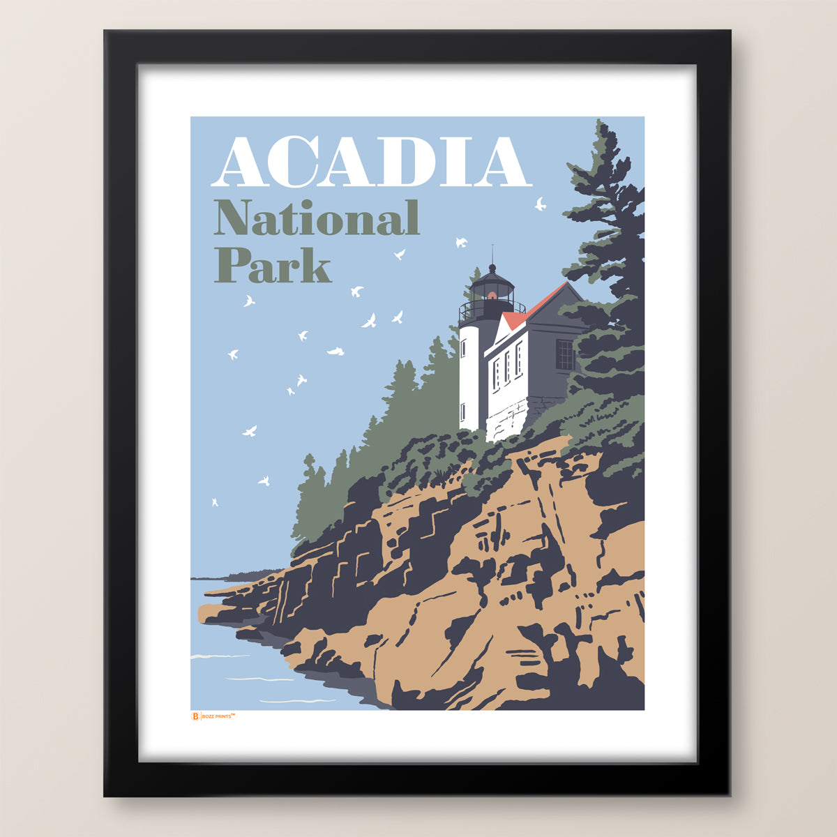 Acadia National Park Bass Harbor Lighthouse Print
