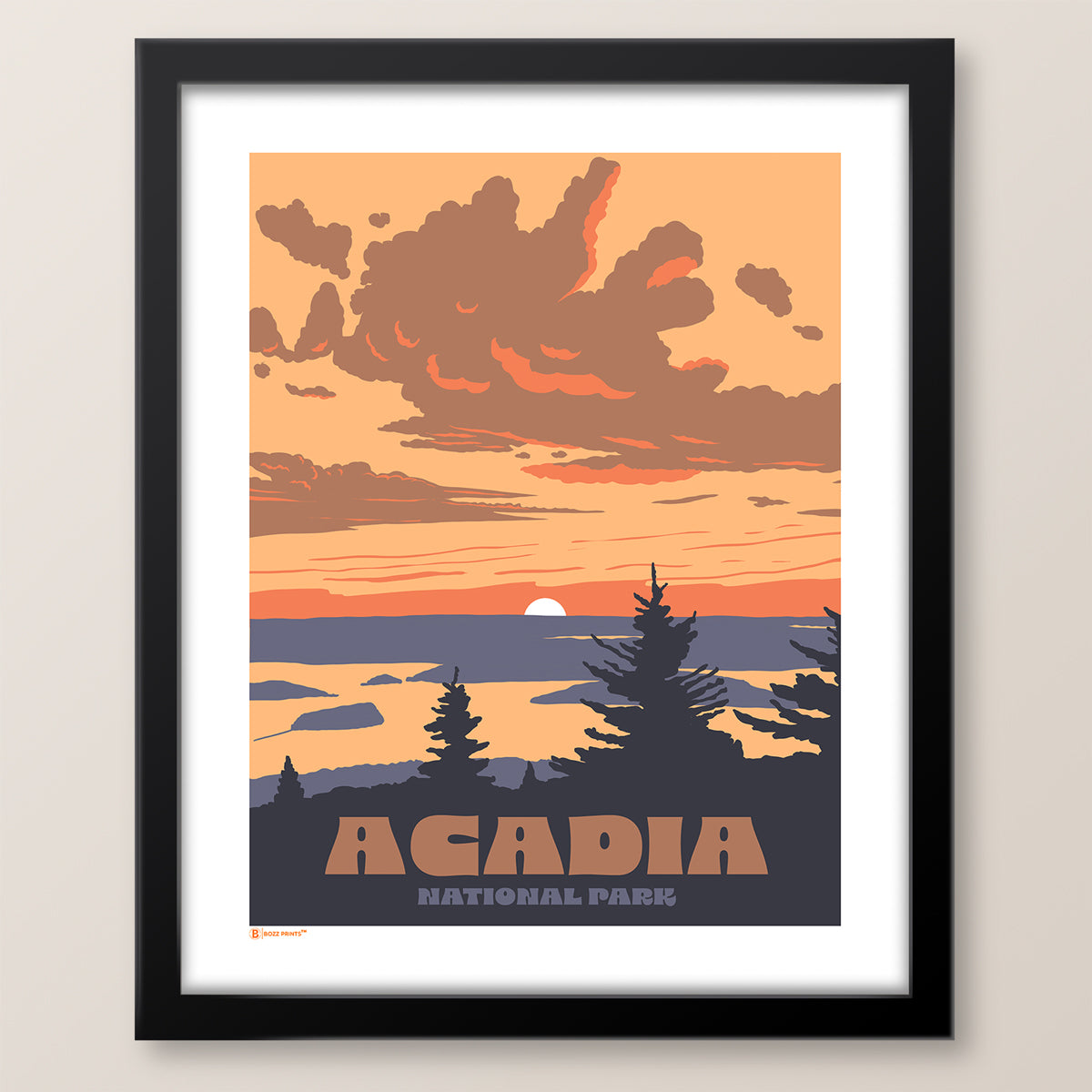 Acadia National Park Cadillac Mountain Sunrise Print