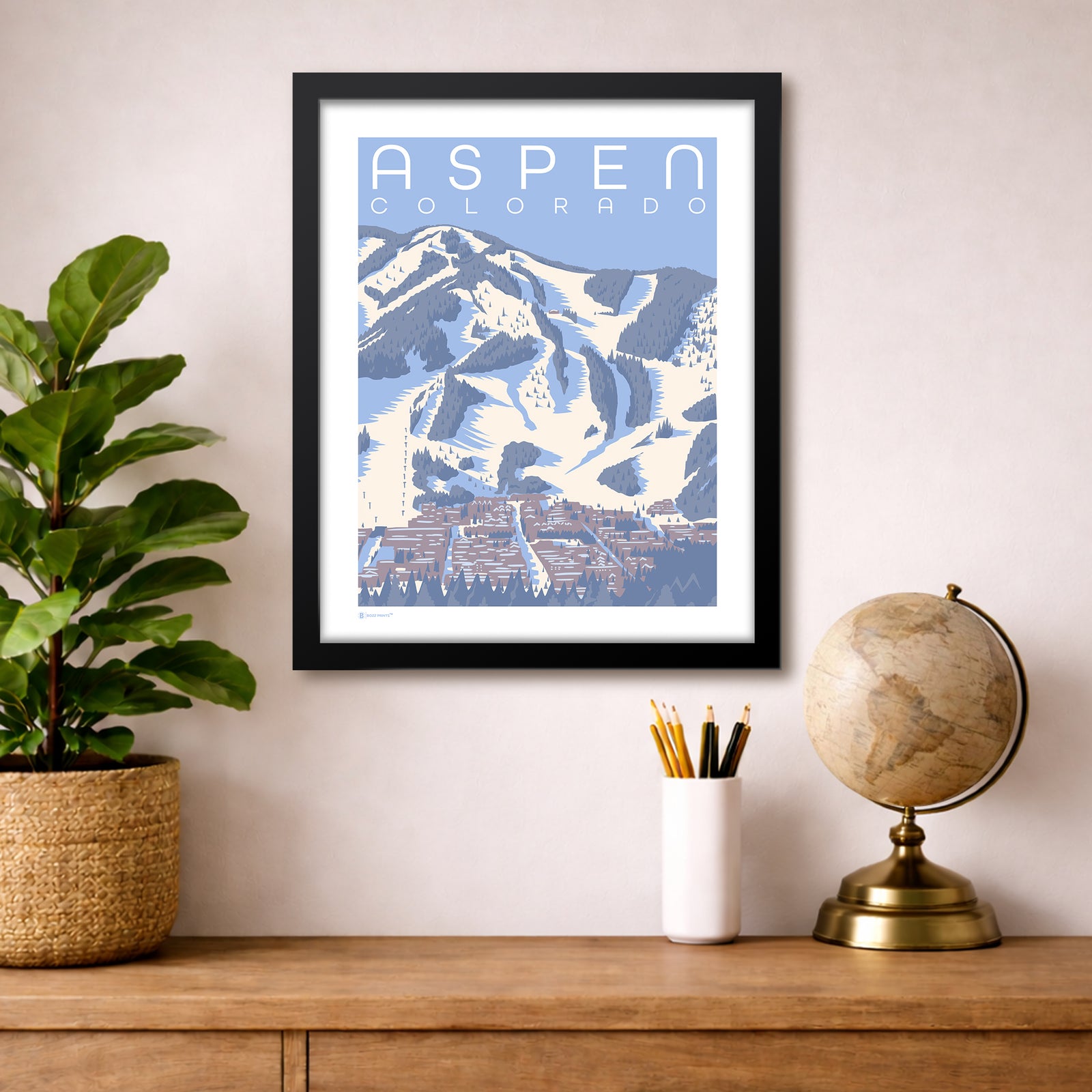 Aspen Blue Bird Print