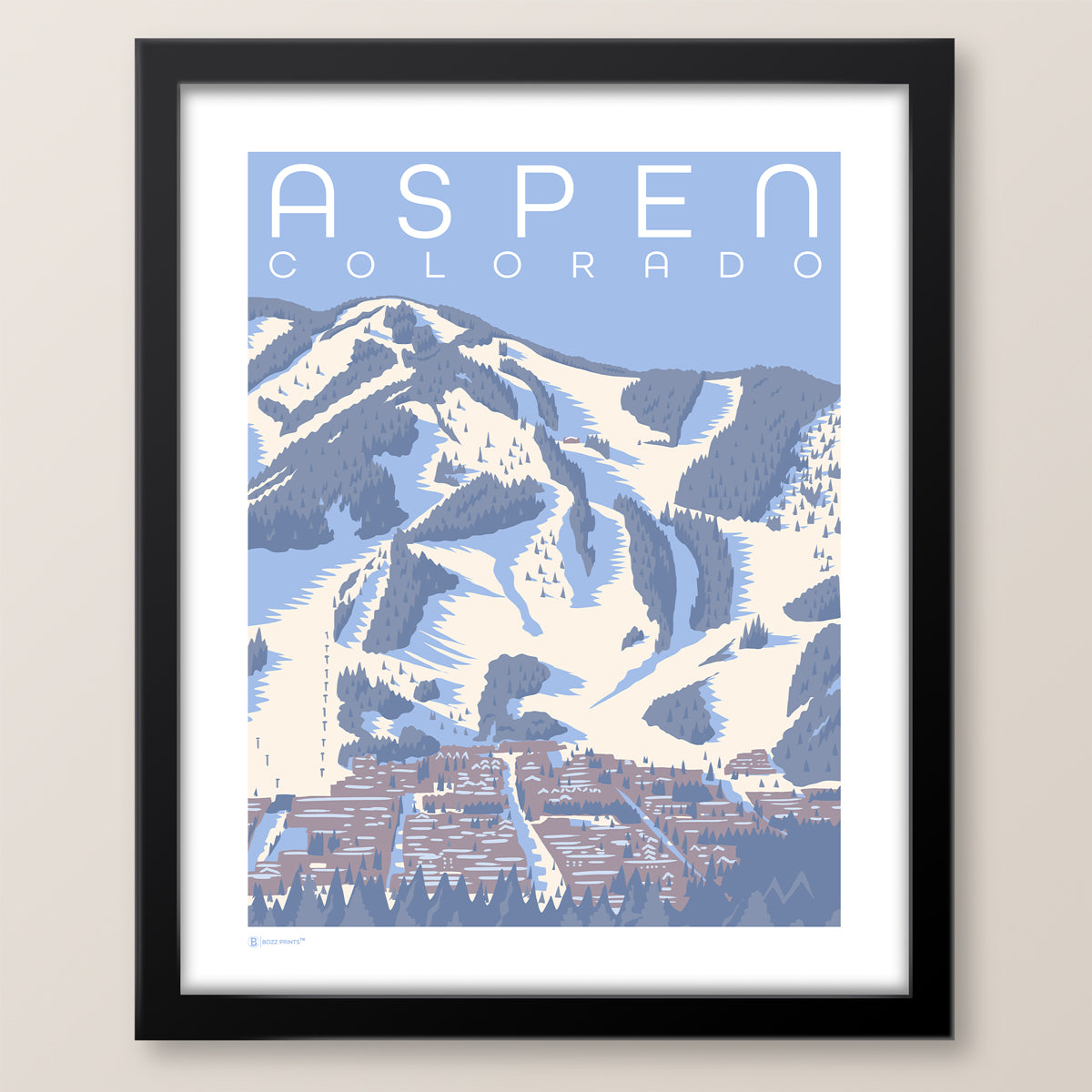 Aspen Blue Bird Print