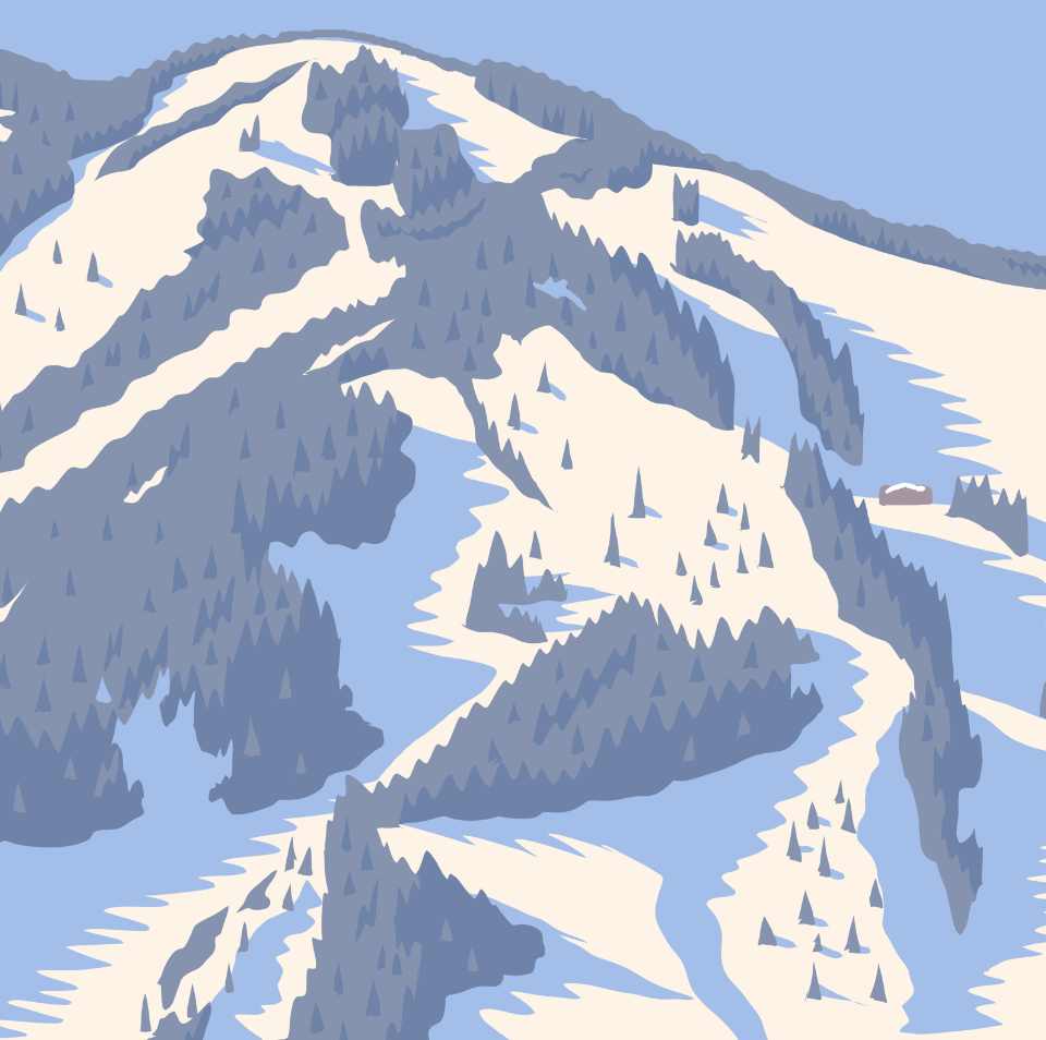 Aspen Blue Bird Print