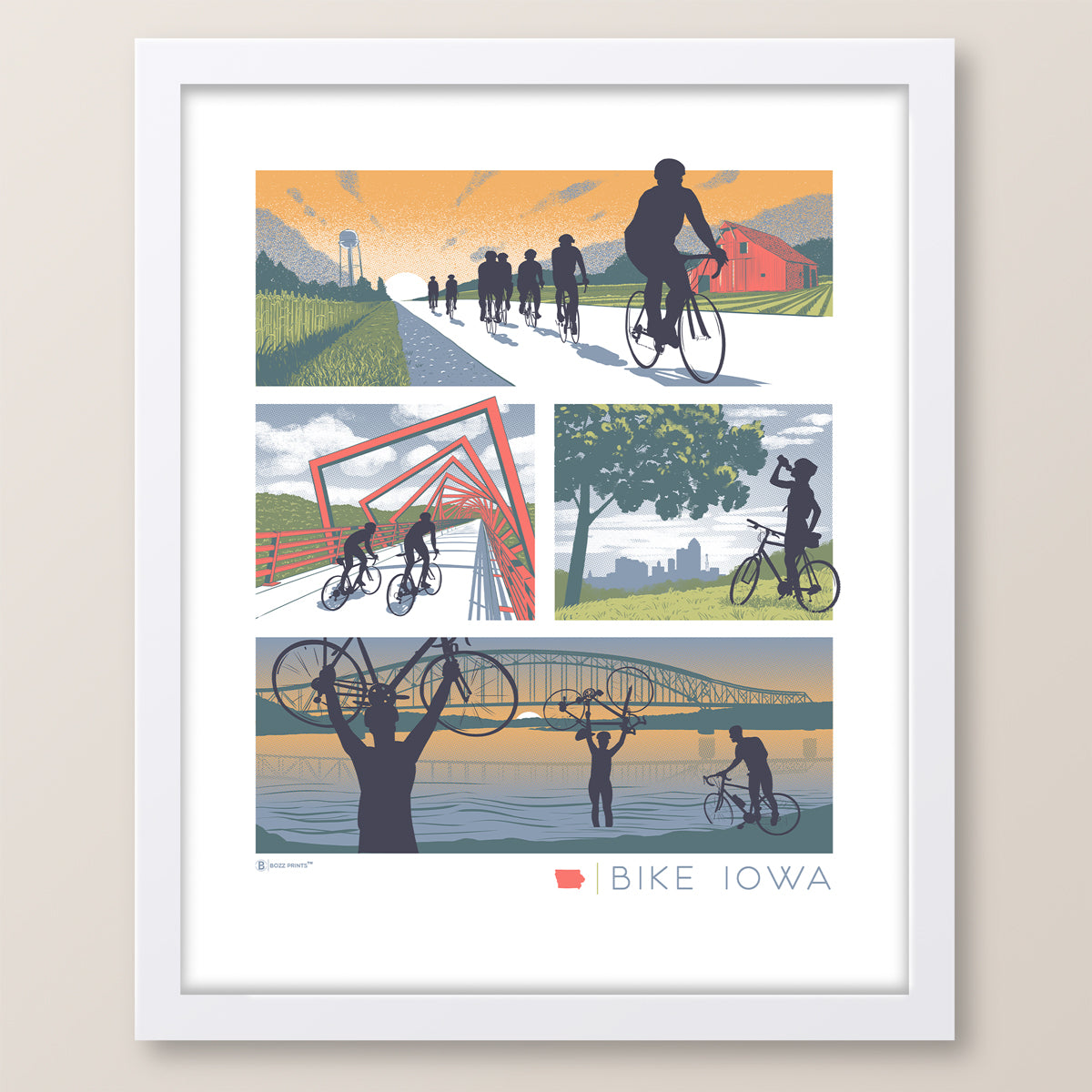 Bike Iowa Print