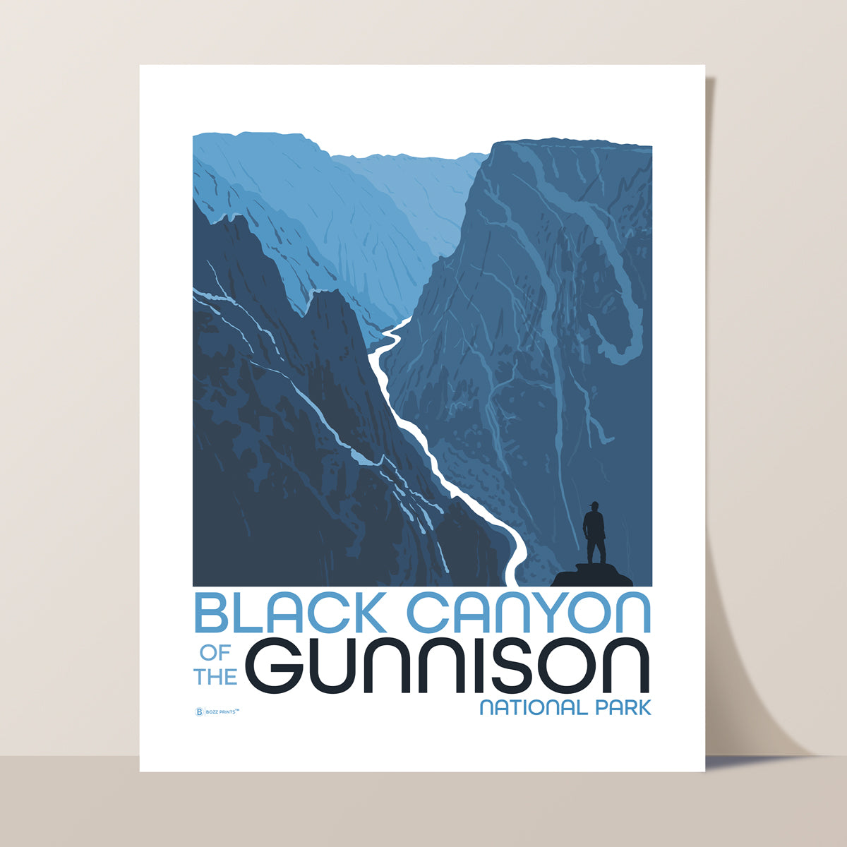 Black Canyon of The Gunnison National Park Painted Wall Print