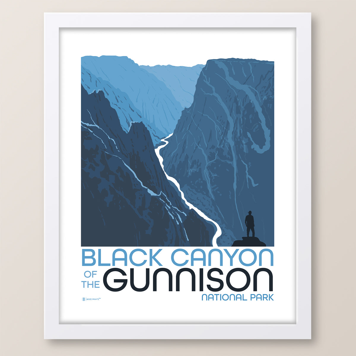 Black Canyon of The Gunnison National Park Painted Wall Print