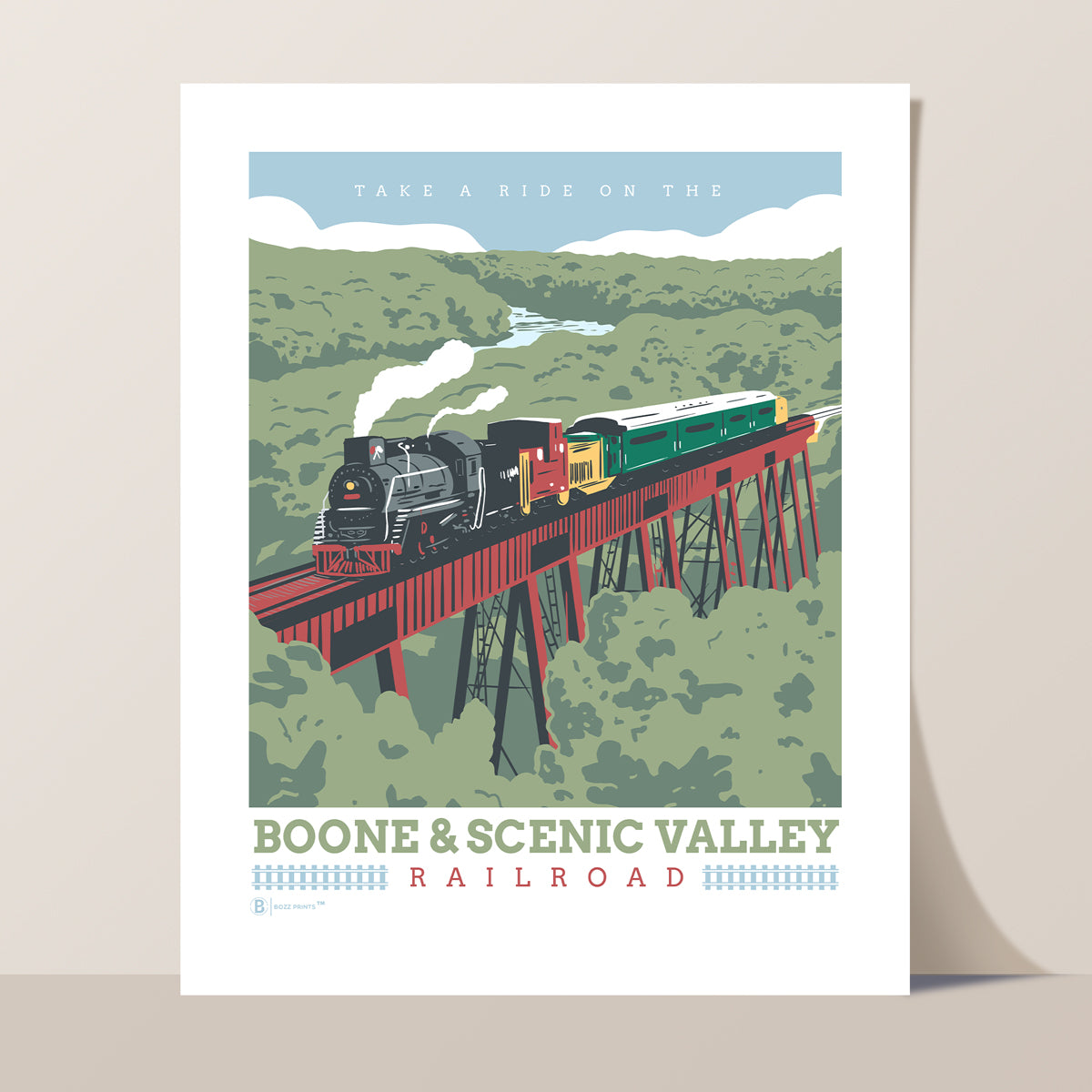 Boone & Scenic Valley Railroad Print