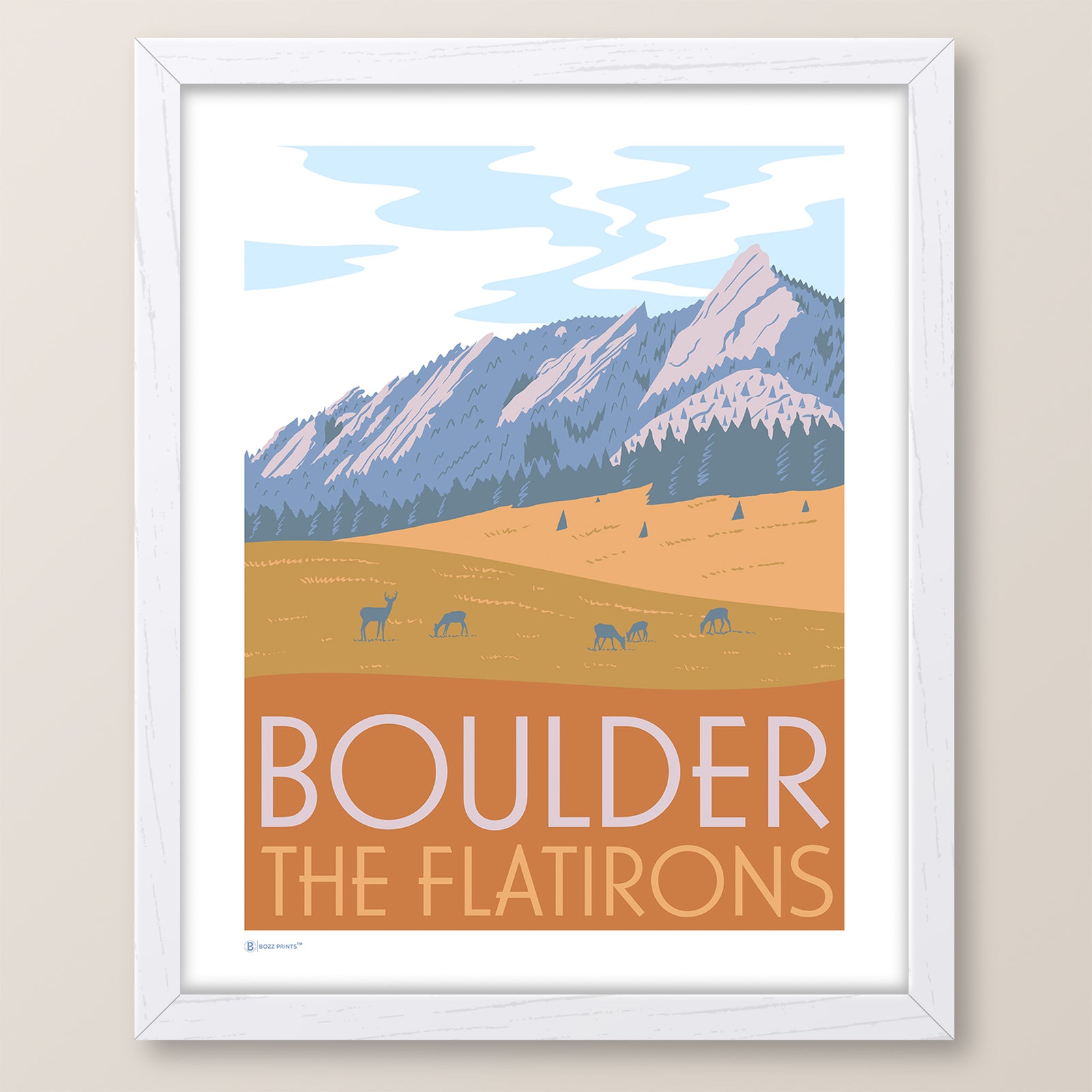 Boulder Flatirons Print