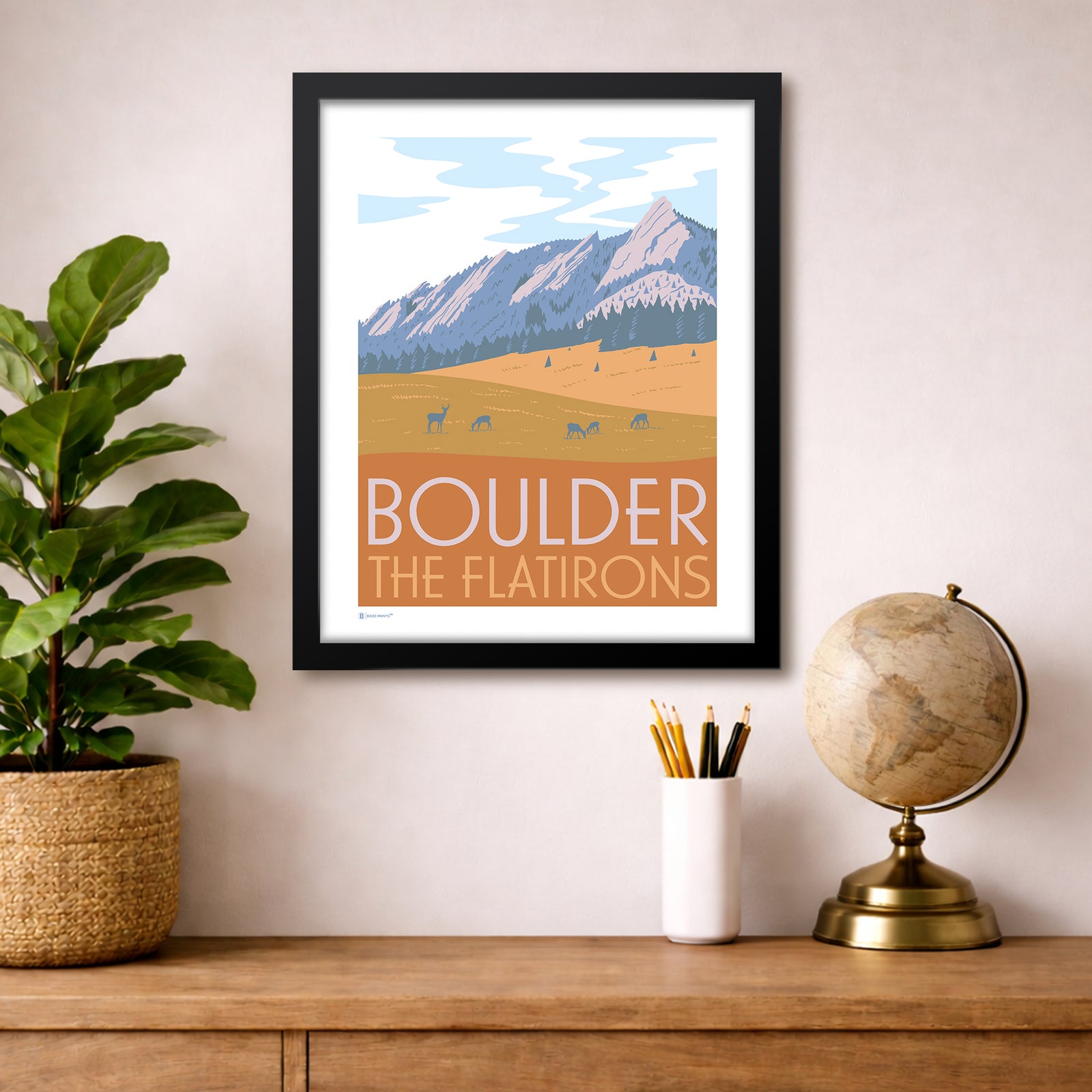 Boulder Flatirons Print