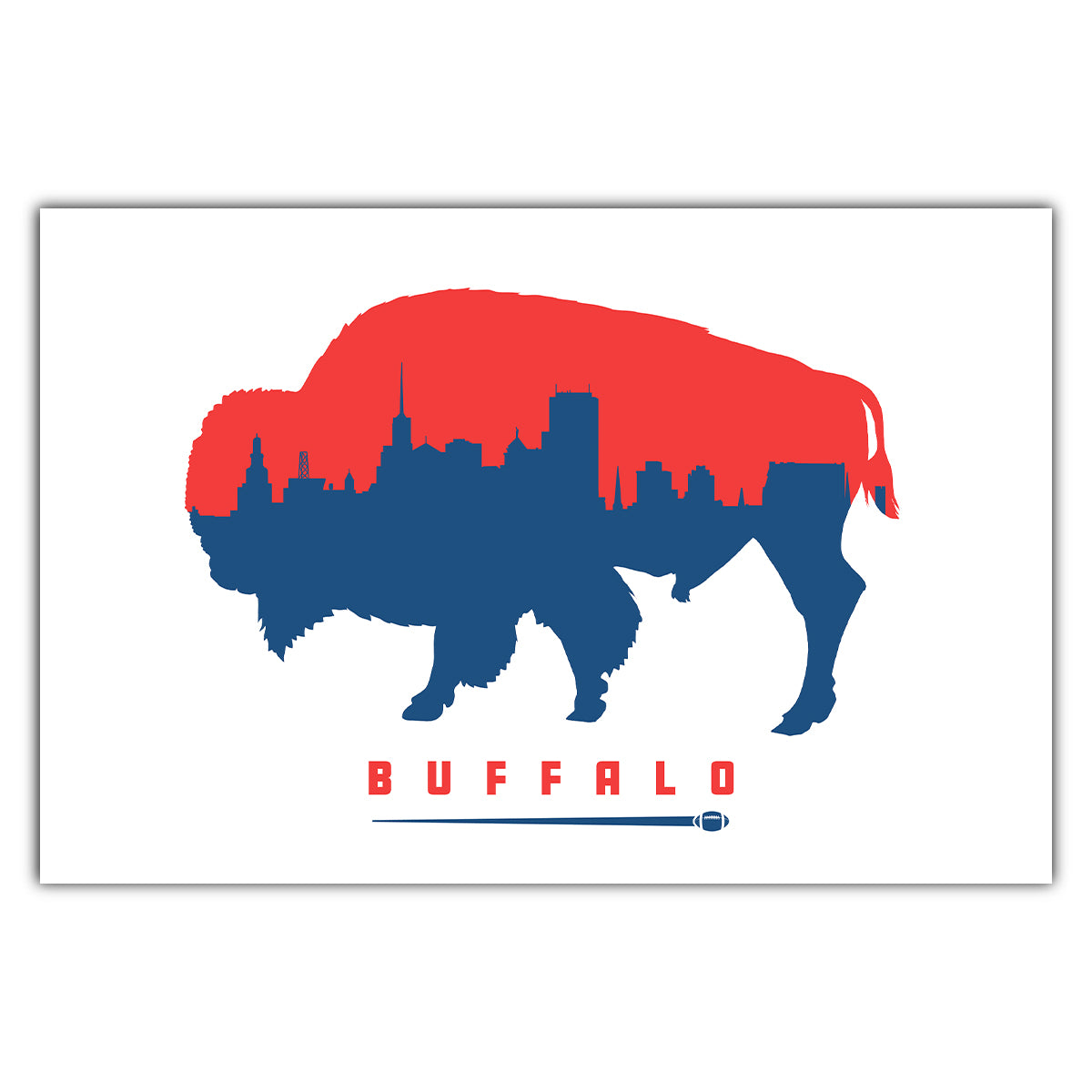 Buffalo Football Postcard