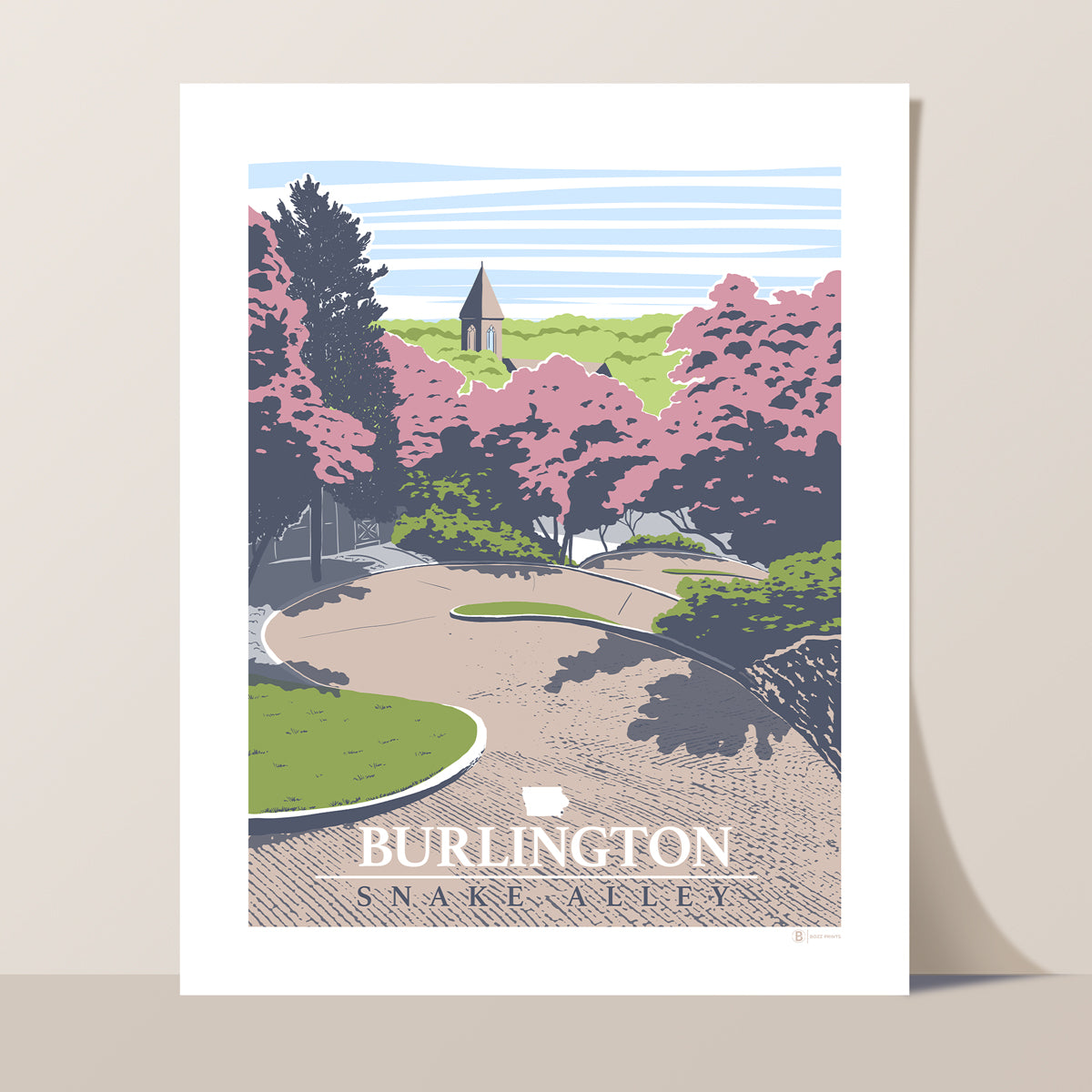 Burlington Snake Alley Print