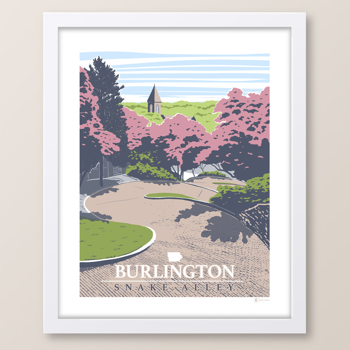 Burlington Snake Alley Print