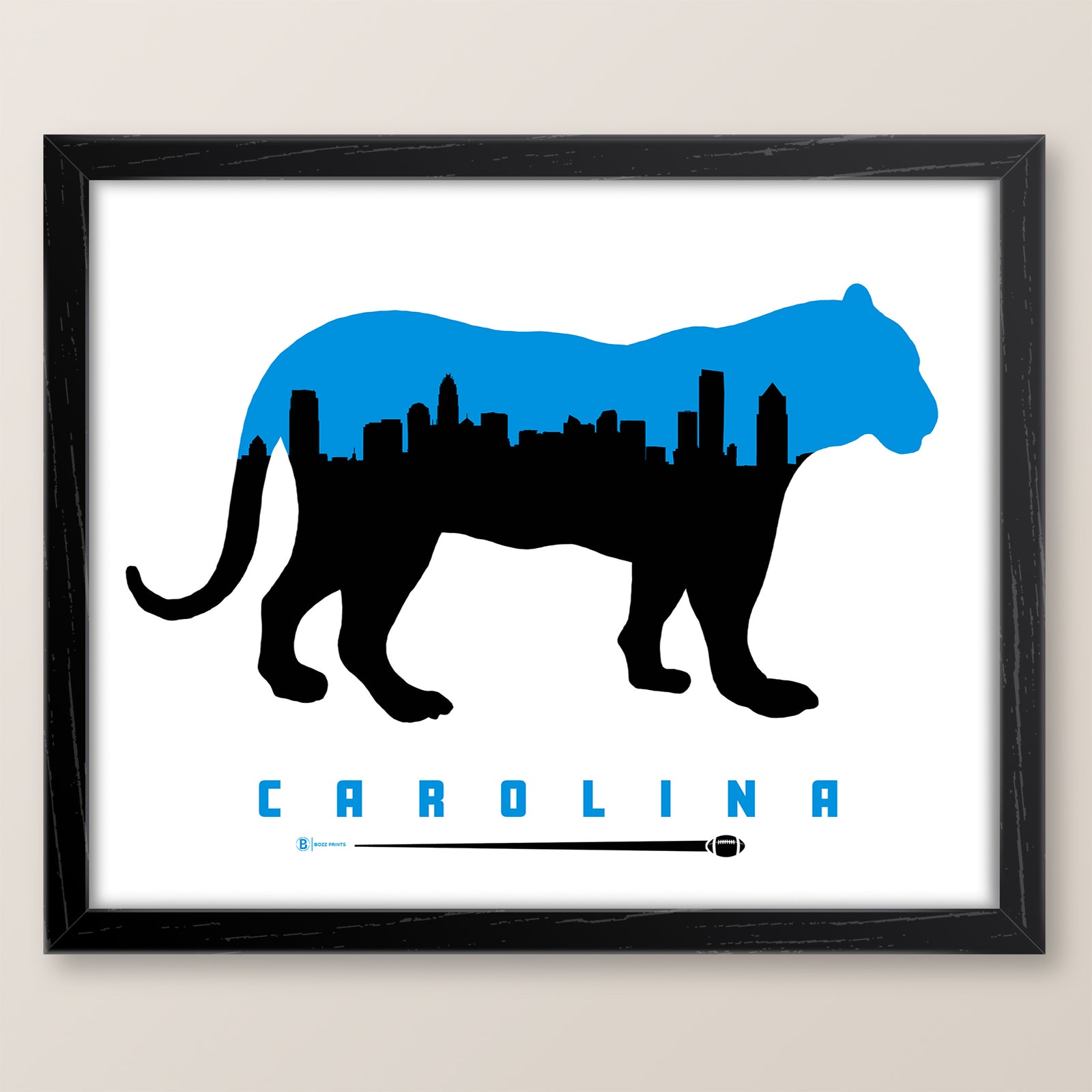 Carolina Football Print
