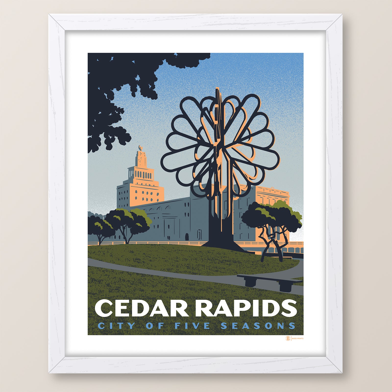 Downtown Cedar Rapids Iowa Print