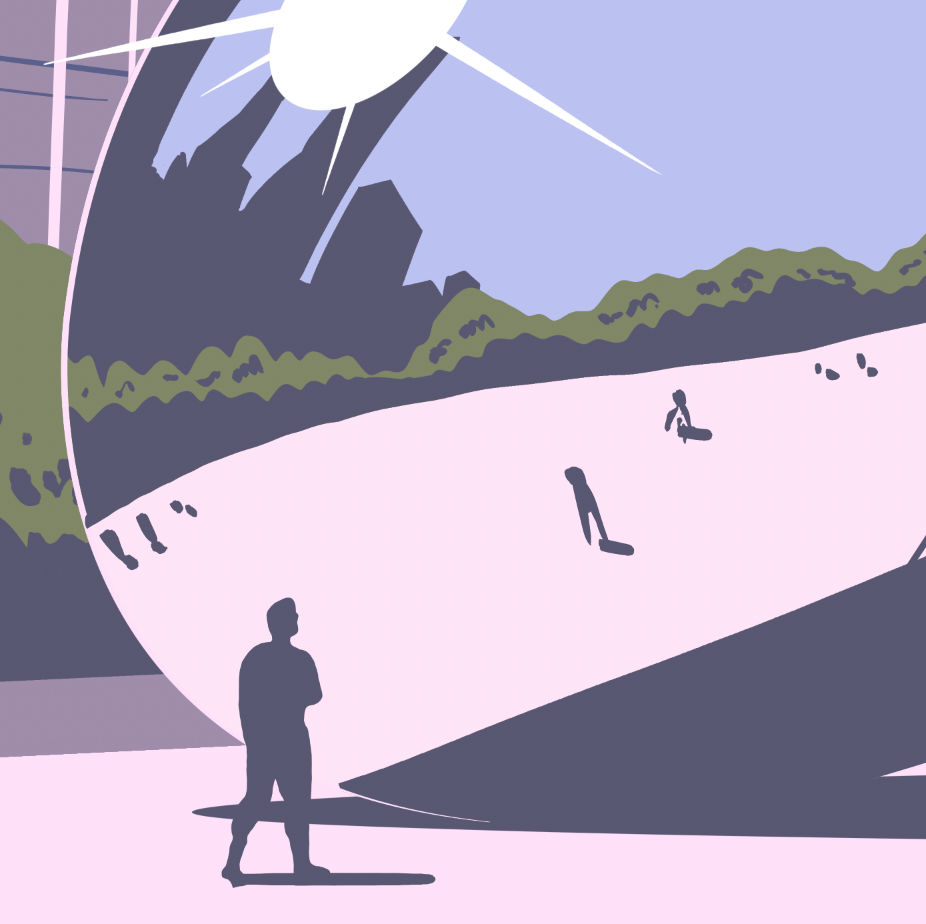 Chicago Cloud Gate Skyline Print