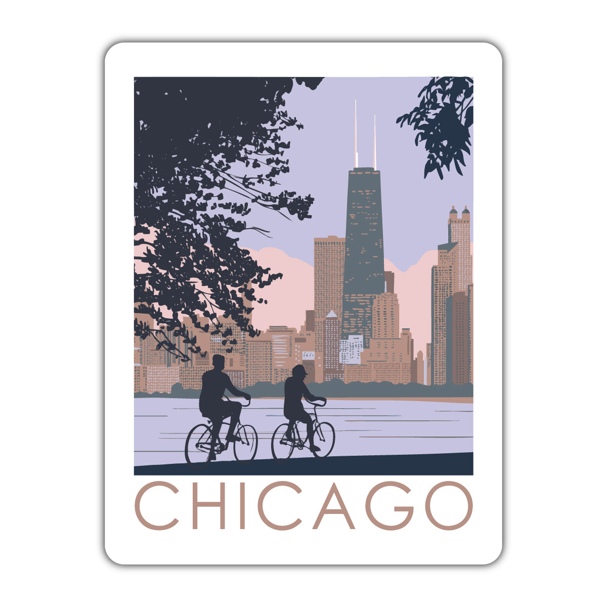 Chicago Lakefront Sticker/Magnet