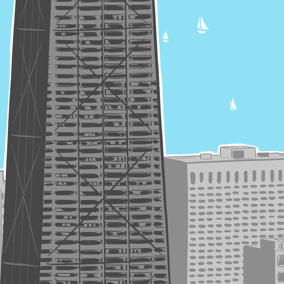 Chicago Lakeview Print