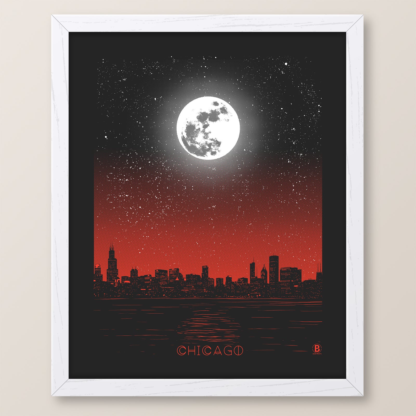 Chicago Moon Print