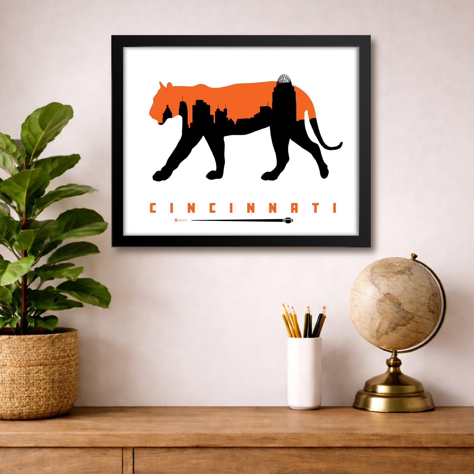 Cincinnati Football Print