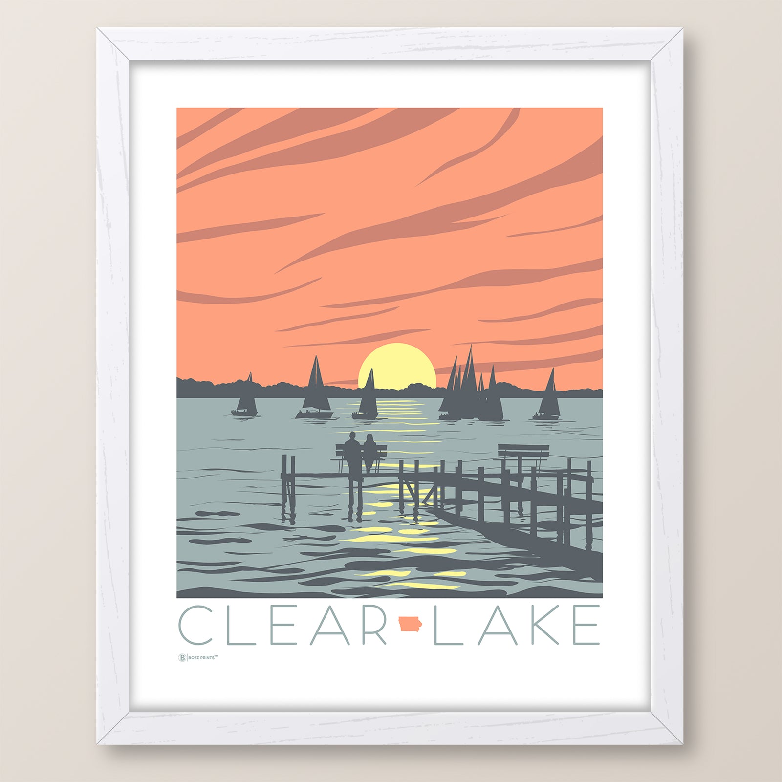 Clear Lake Sunset Print