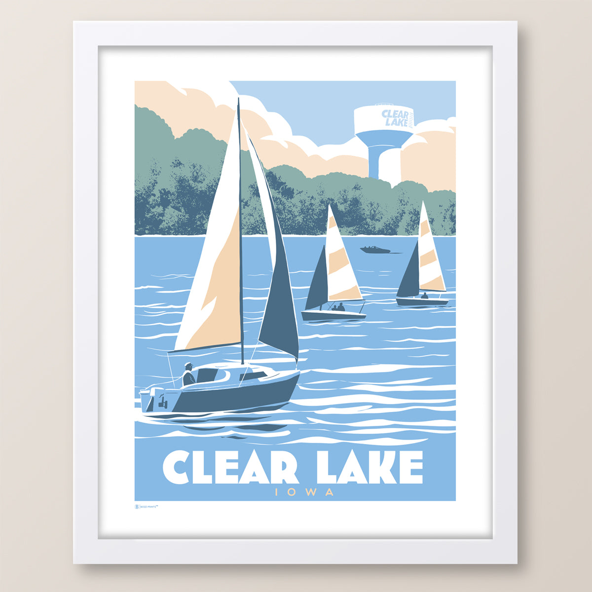 Clear Lake Sailing Print