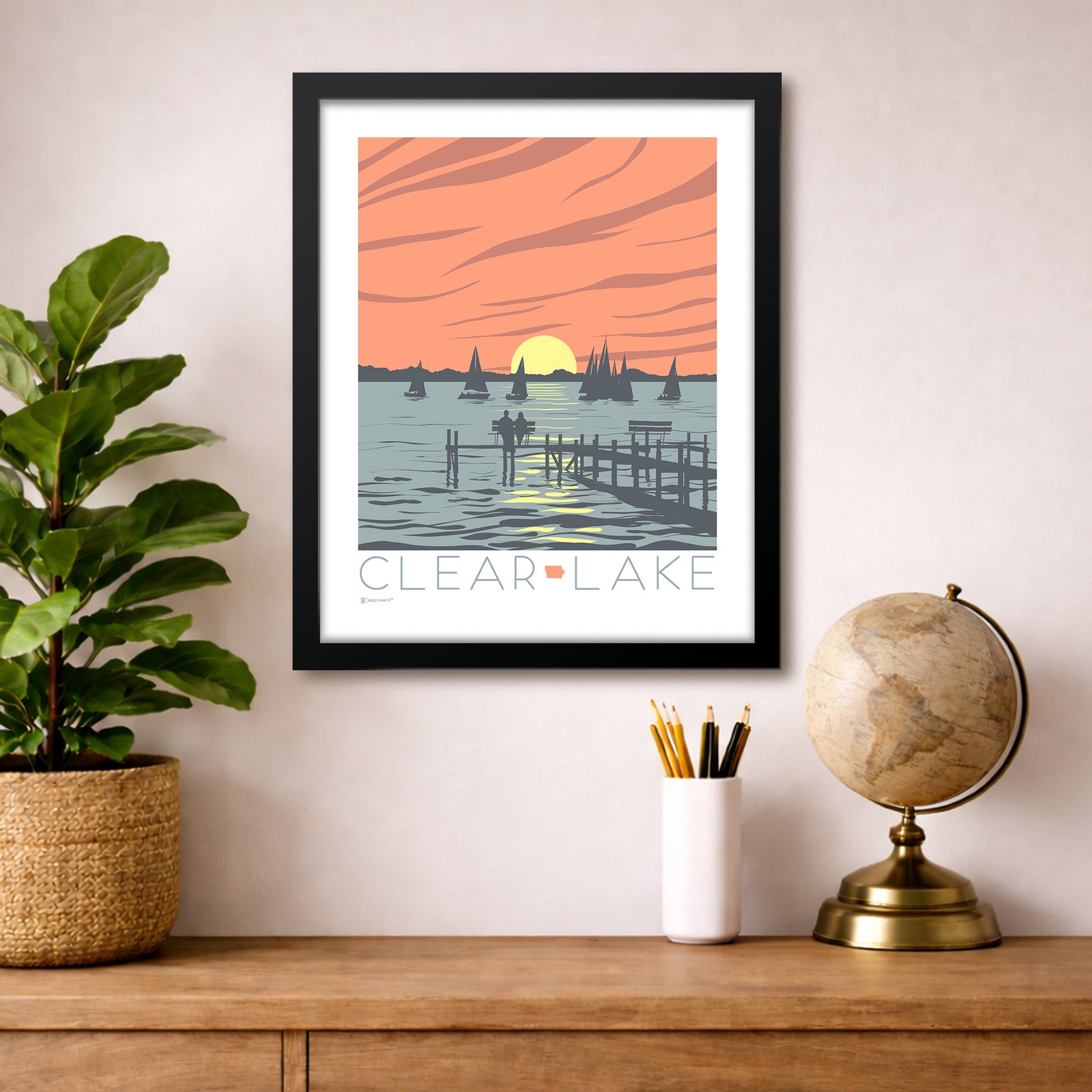 Clear Lake Sunset Print