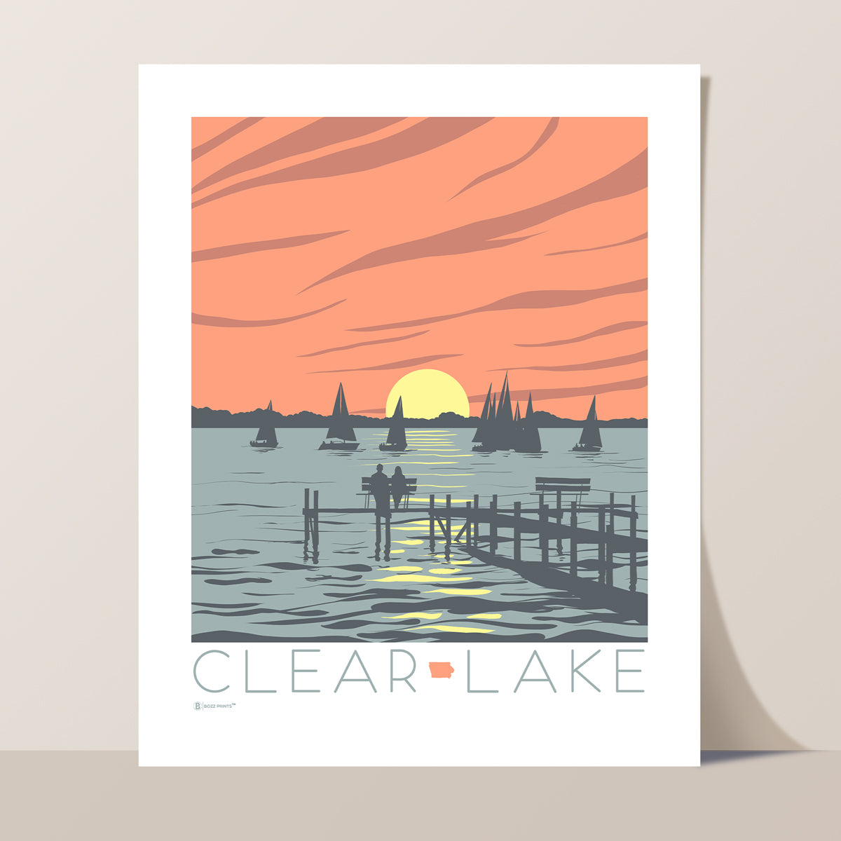 Clear Lake Sunset Print