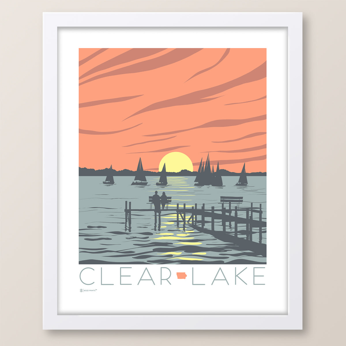 Clear Lake Sunset Print