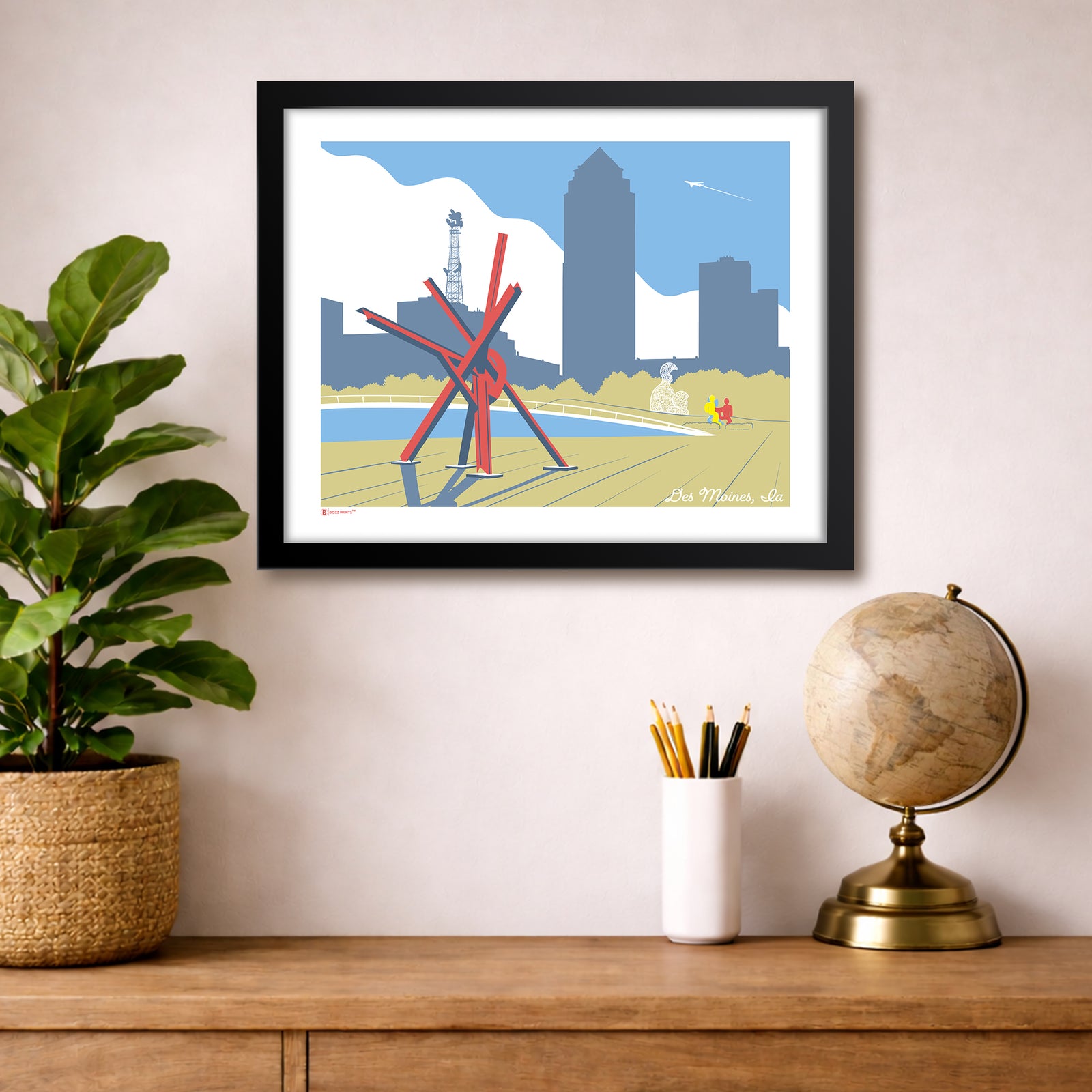 Colorful Des Moines Print