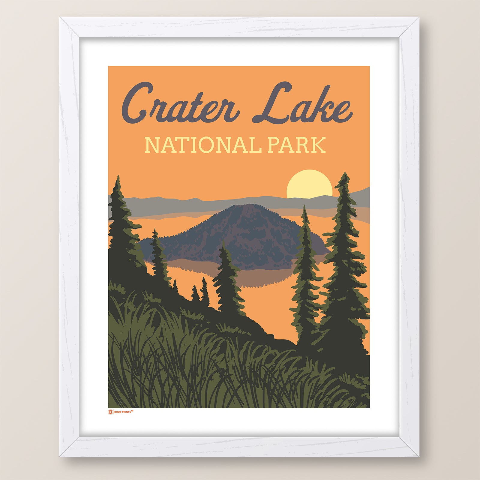 Crater Lake National Park Sunrise Print