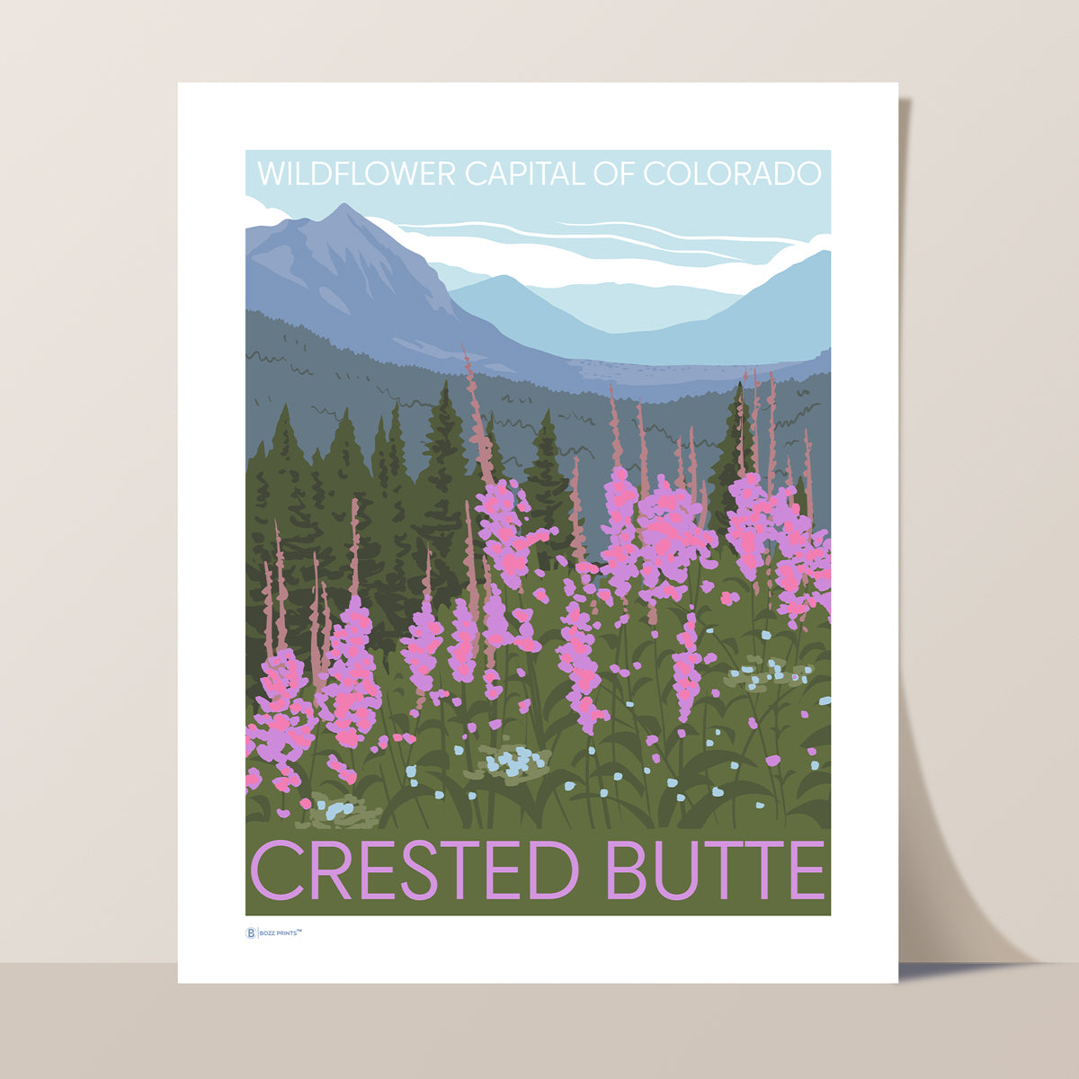 Crested Butte Wildflower Capitol Print