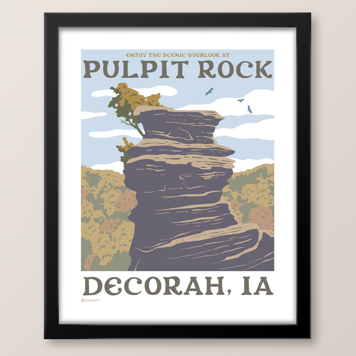 Decorah Pulpit Rock Print