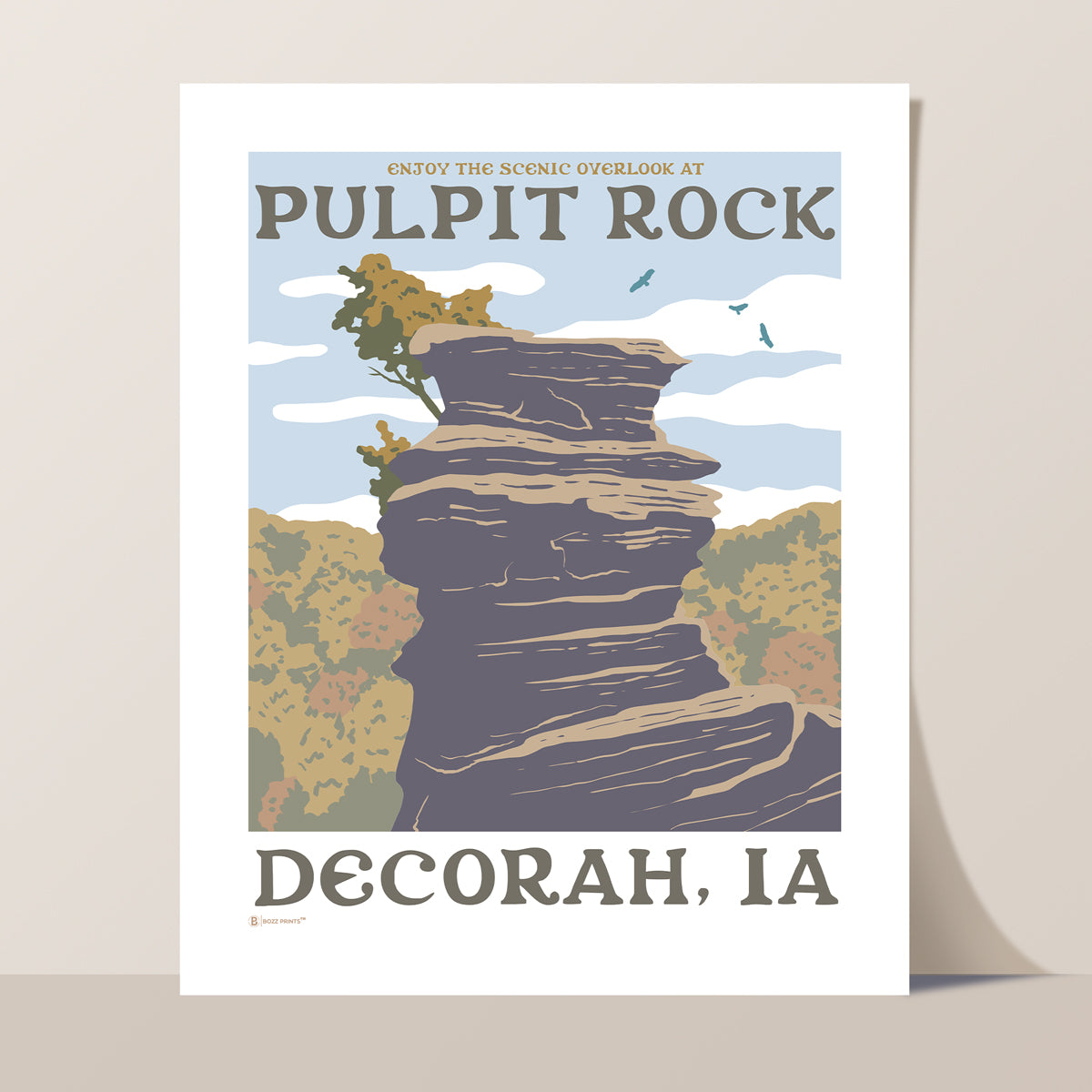 Decorah Pulpit Rock Print