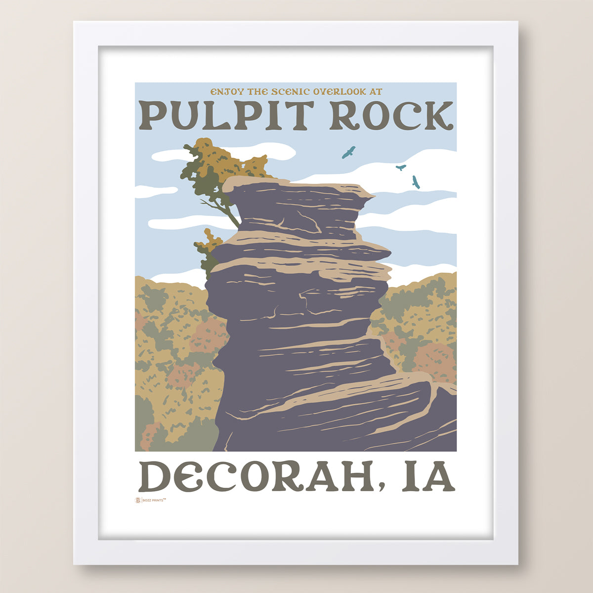 Decorah Pulpit Rock Print