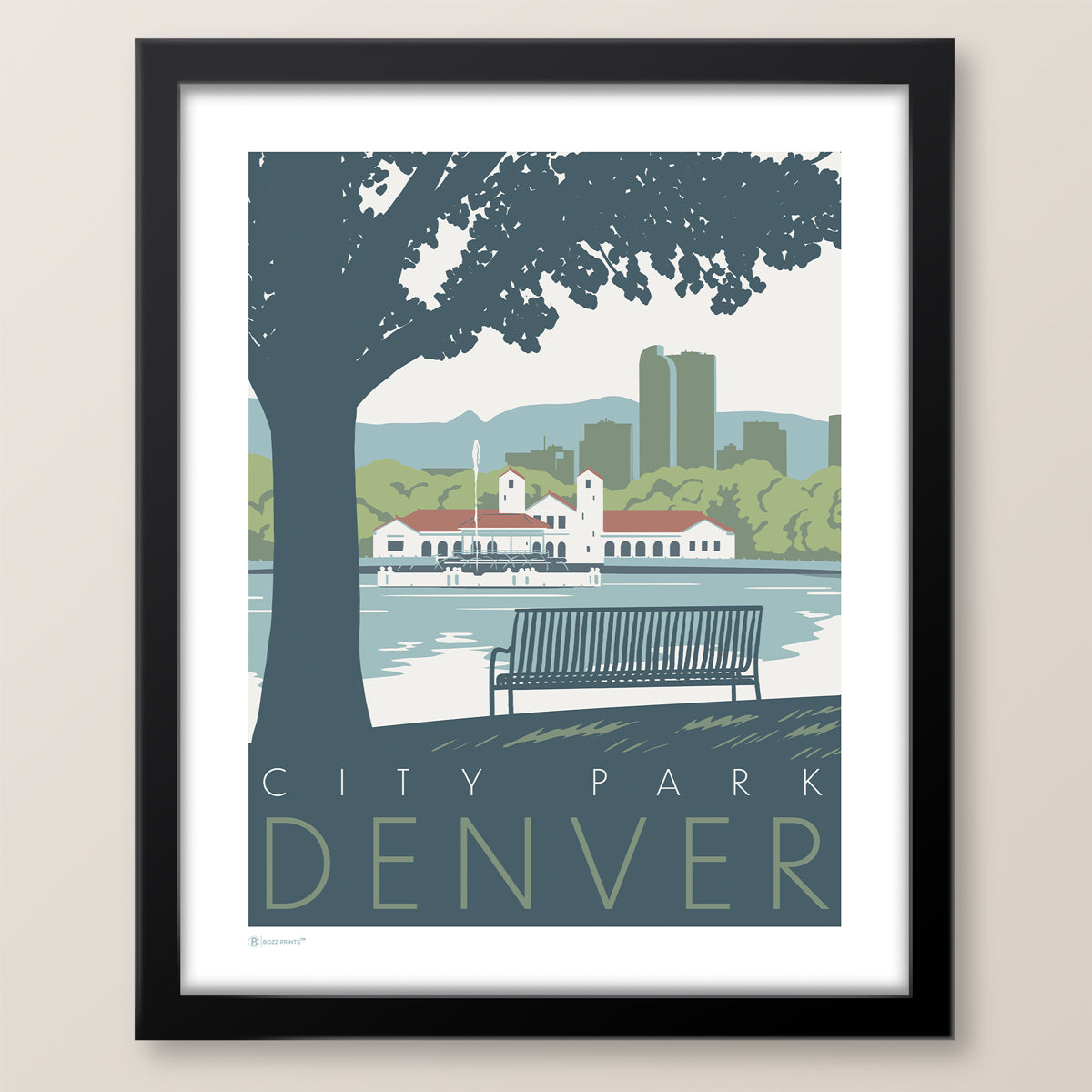 Denver City Park Print