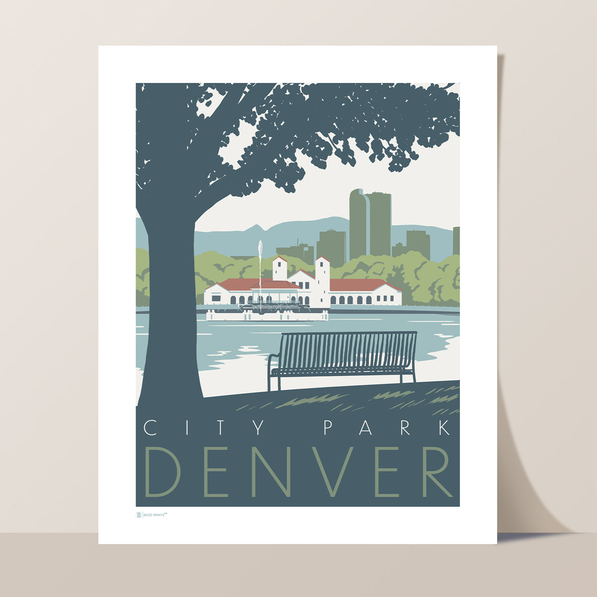 Denver City Park Print