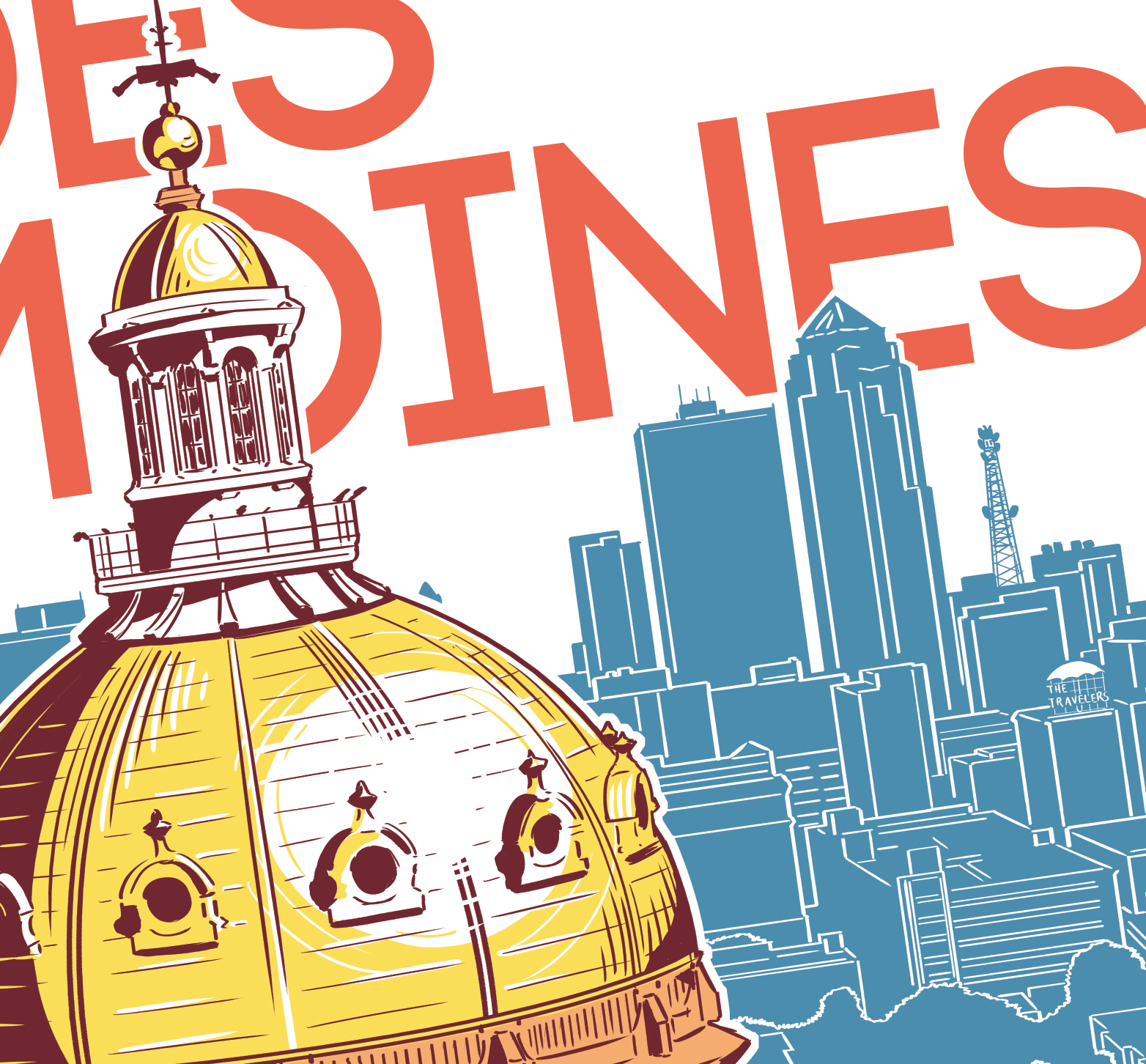 Des Moines Capitol Print