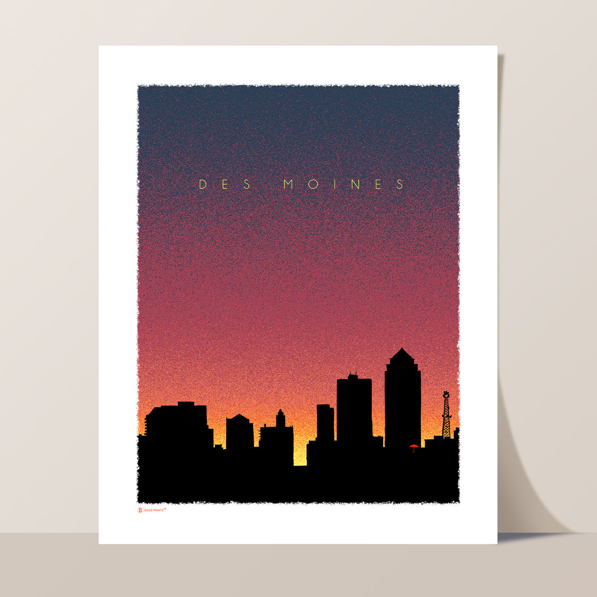 Des Moines Dusk Print