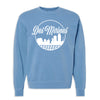 Des Moines Hometown Blue Crewneck Sweatshirt