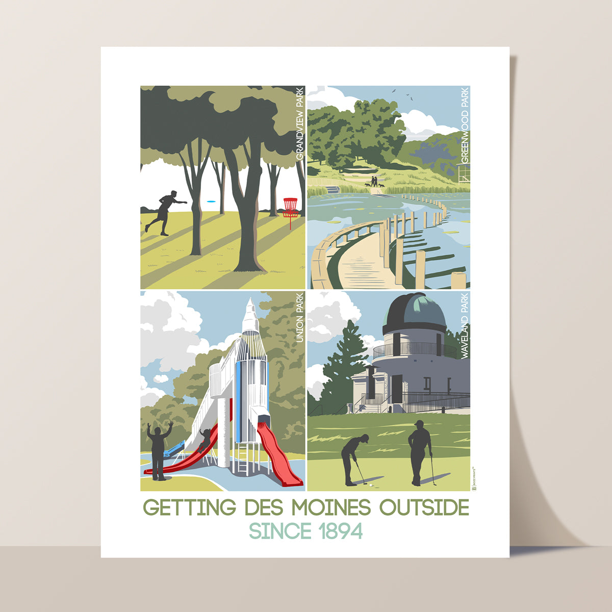 Des Moines Parks Collection Print