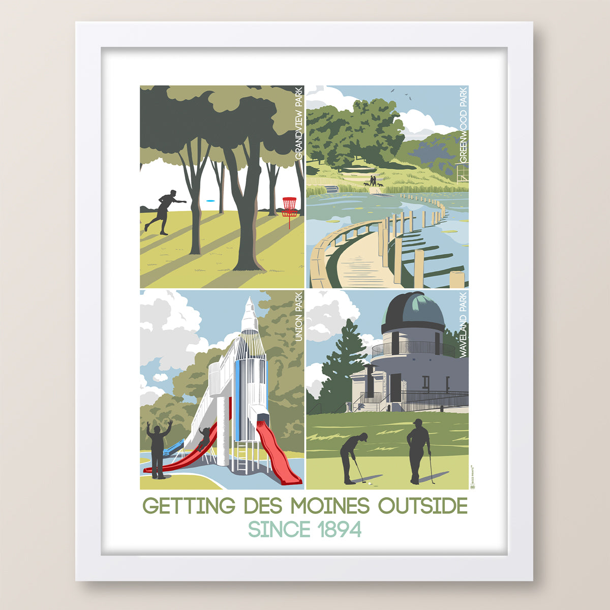 Des Moines Parks Collection Print