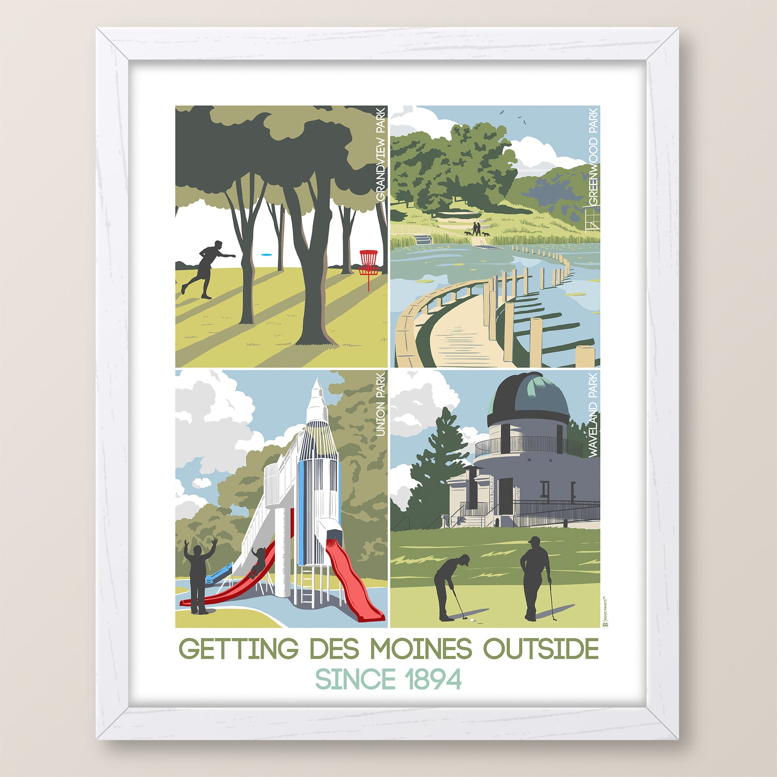 Des Moines Parks Collection Print