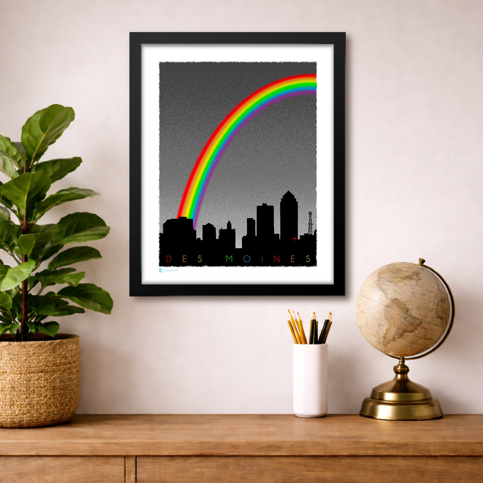 Des Moines Pride Skyline Print