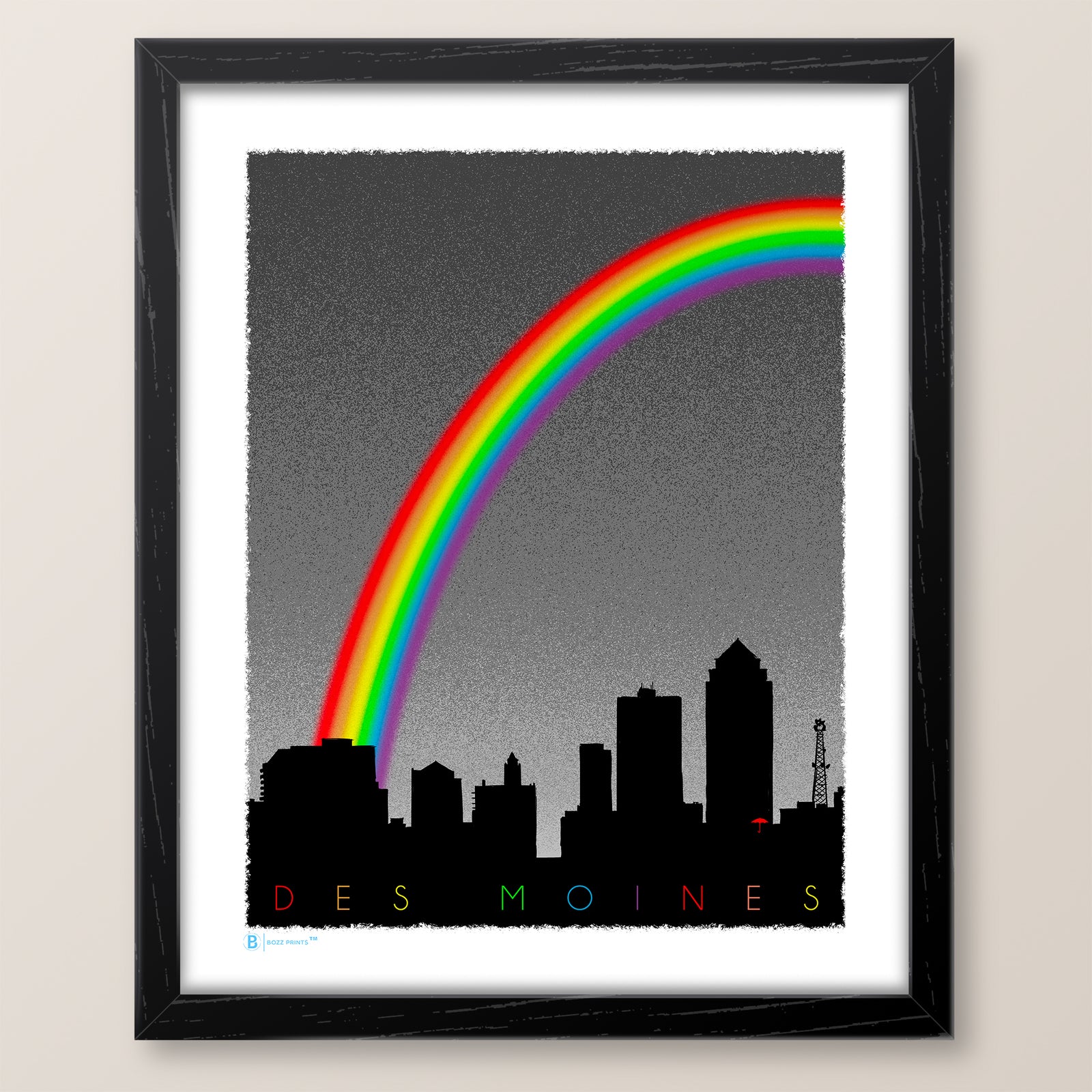 Des Moines Pride Skyline Print