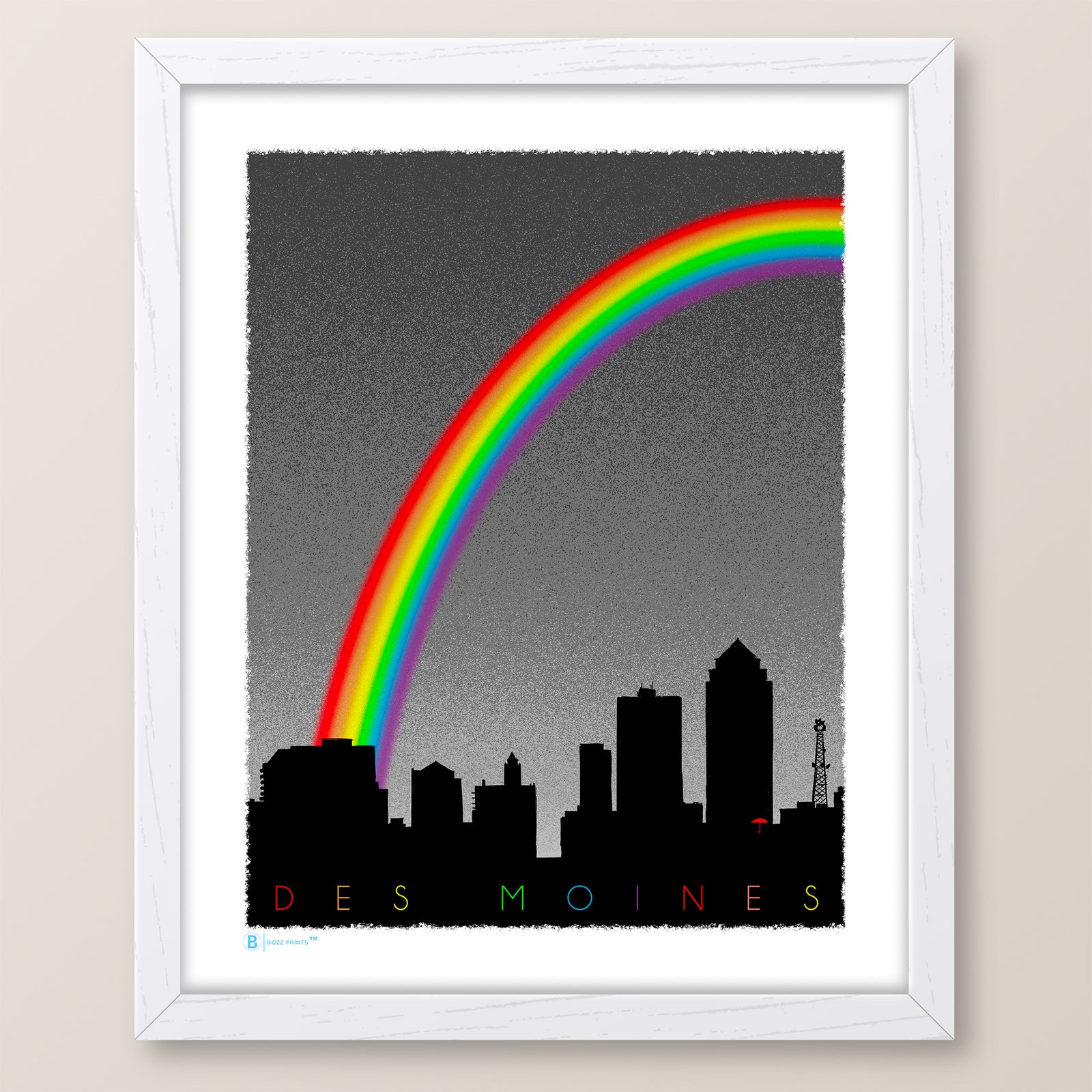 Des Moines Pride Skyline Print