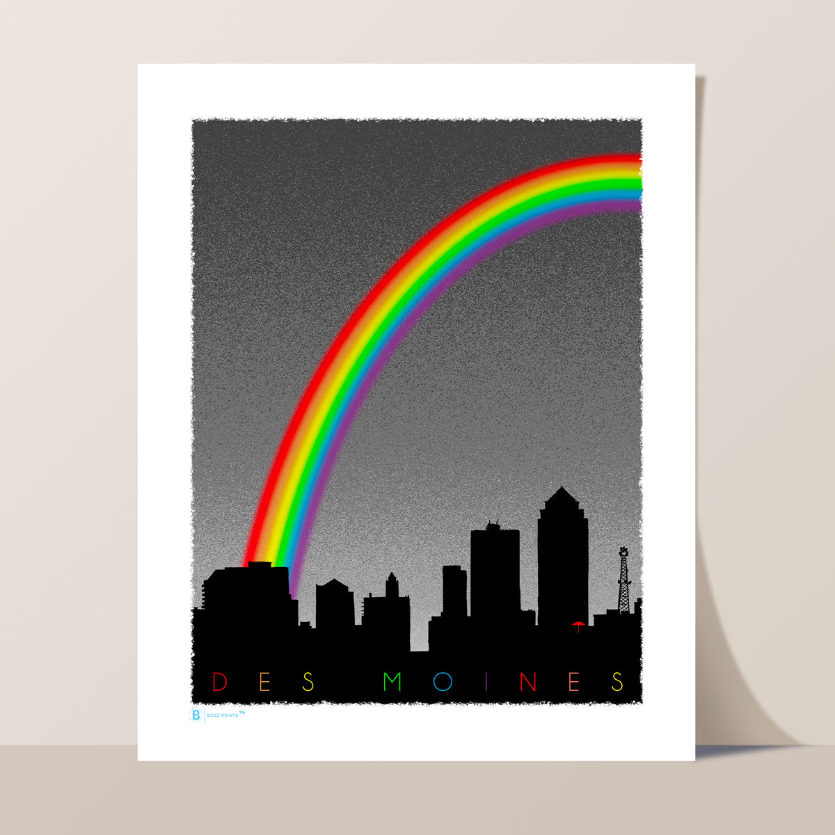 Des Moines Pride Skyline Print
