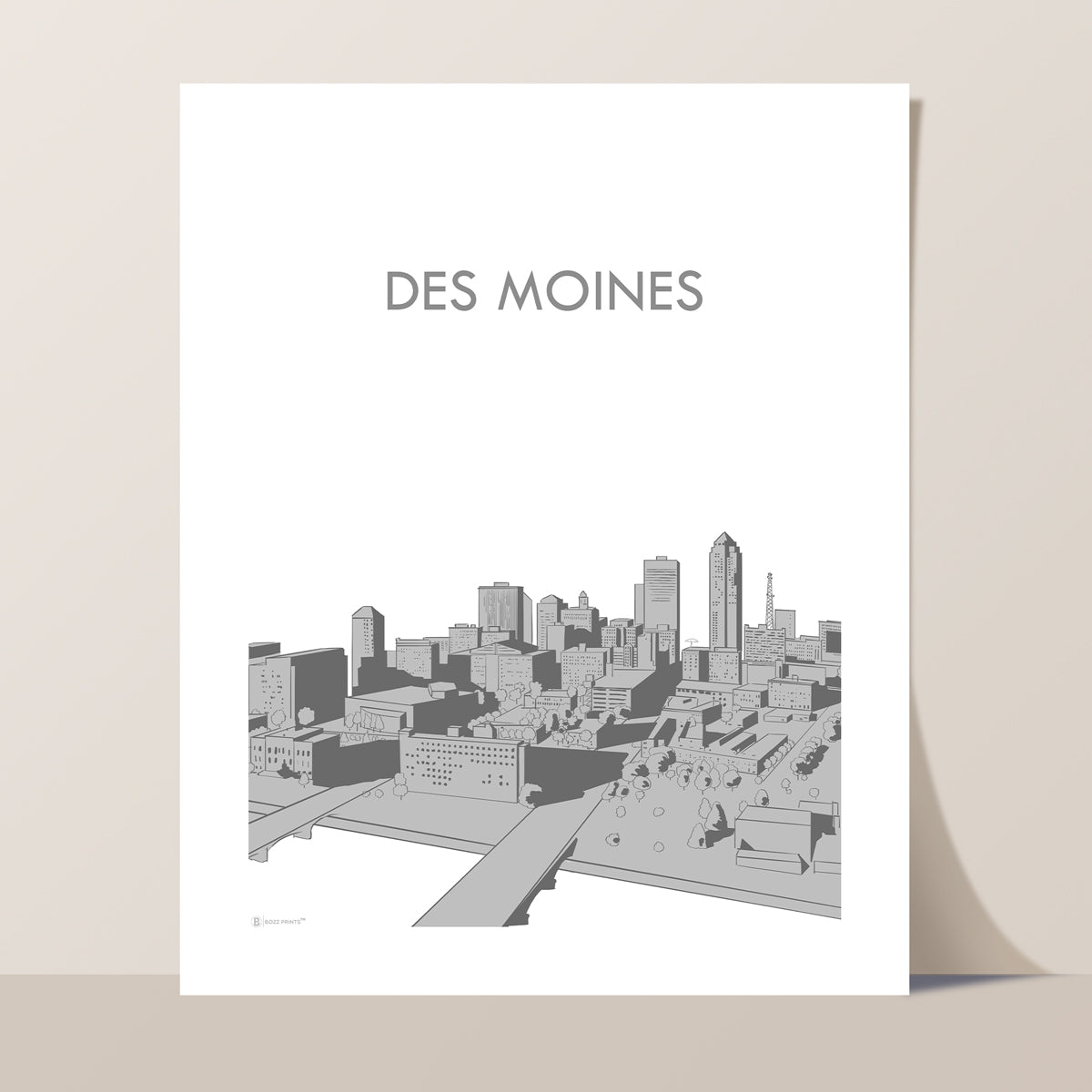 Des Moines Sprawl Print